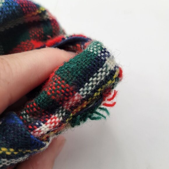 Fawn Tog Vintage Girls 3T  Tartan Plaid Jumper Dress Pleated Skirt Button Straps - Picture 5 of 12